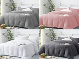 Seersucker Duvet Cover With Pillow Cases 100% Egyptian Cotton Bedding Sets Double King Super King Sizes