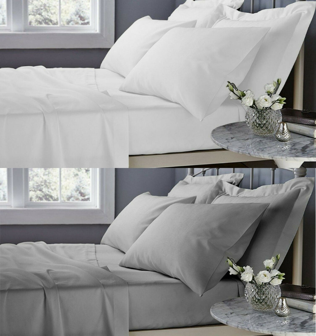 600 Thread Count Flat Sheet 100% Egyptian Cotton Double King Super King Bed Size Top Sheets